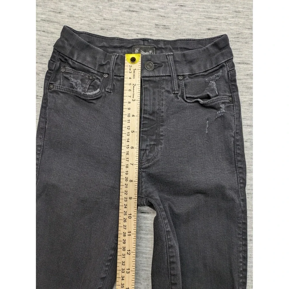 Mother Skinny Jeans Looker Ankle Fray Size 25 Distresed Guilty‎ as Sin Comfy Lux